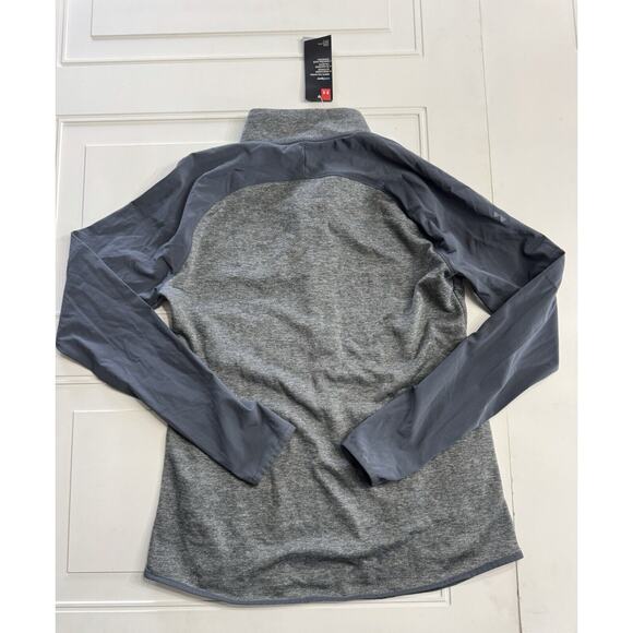 Under Armour Women's Loose Fit ColdGear 1/2 Zip Jacket Gray Blue Size Medium NWT - Picture 6 of 6